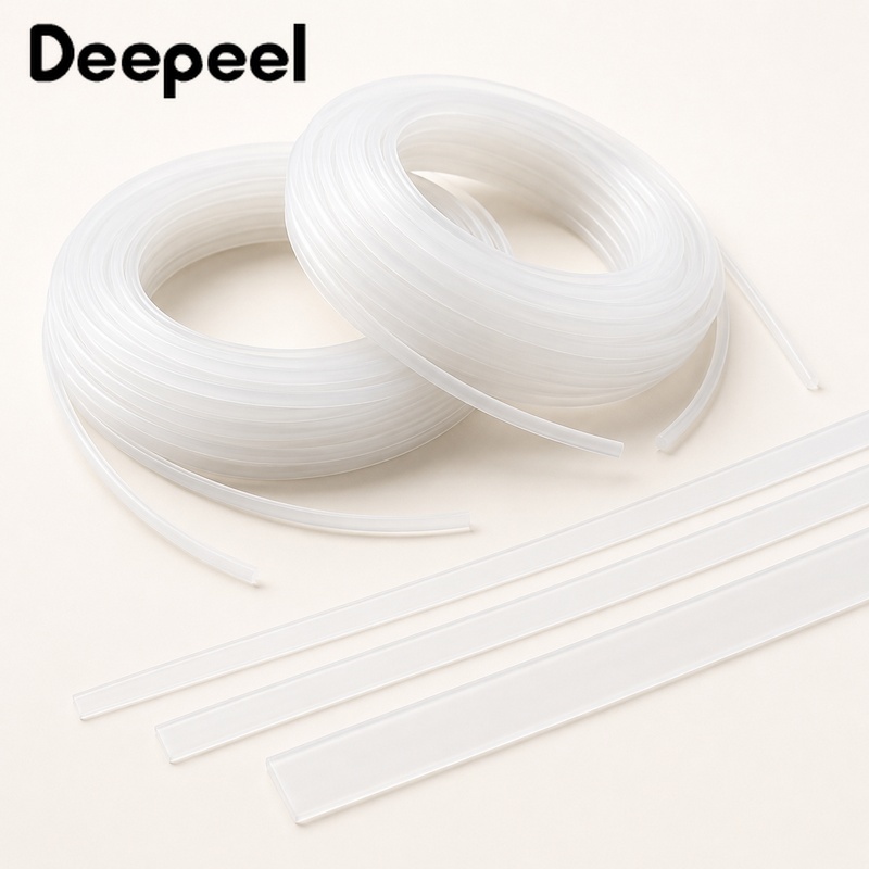 Textile Sewing Support - 10M 6-12mm Przezroczyste Plastikowe Fiszbiny do