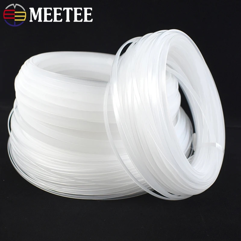 Textile Sewing Support - 20 metrów Meetee przezroczysty PP plastikowy