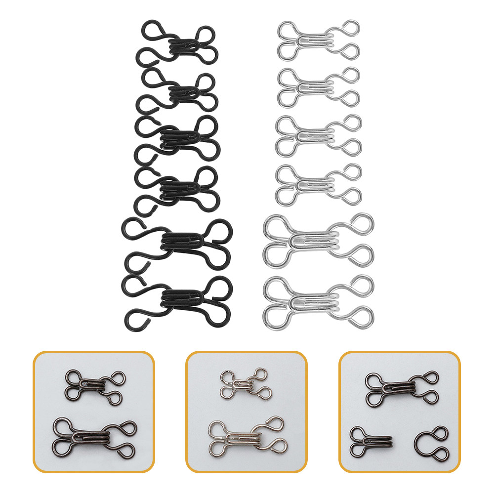 Hook Eye Fastener - 120 szt. Haczyki do ubrań, oczka