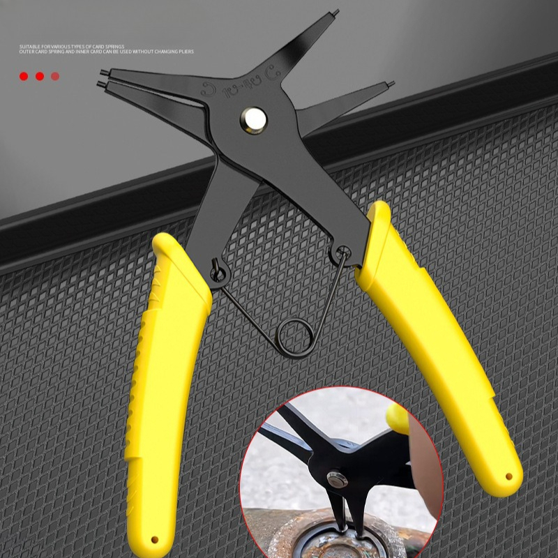 Snap Button Plier - Szczypce do pierścieni osadczych 2-w-1, wielofunkcyjne