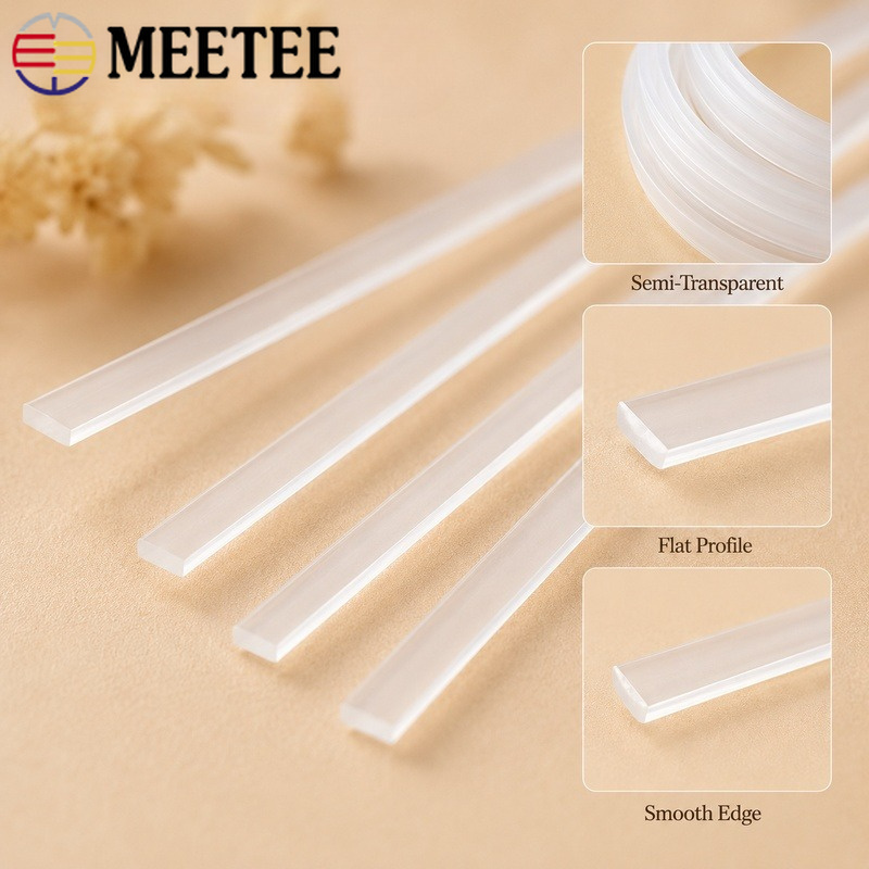 Textile Sewing Support - 20 metrów przezroczystej taśmy z tworzywa