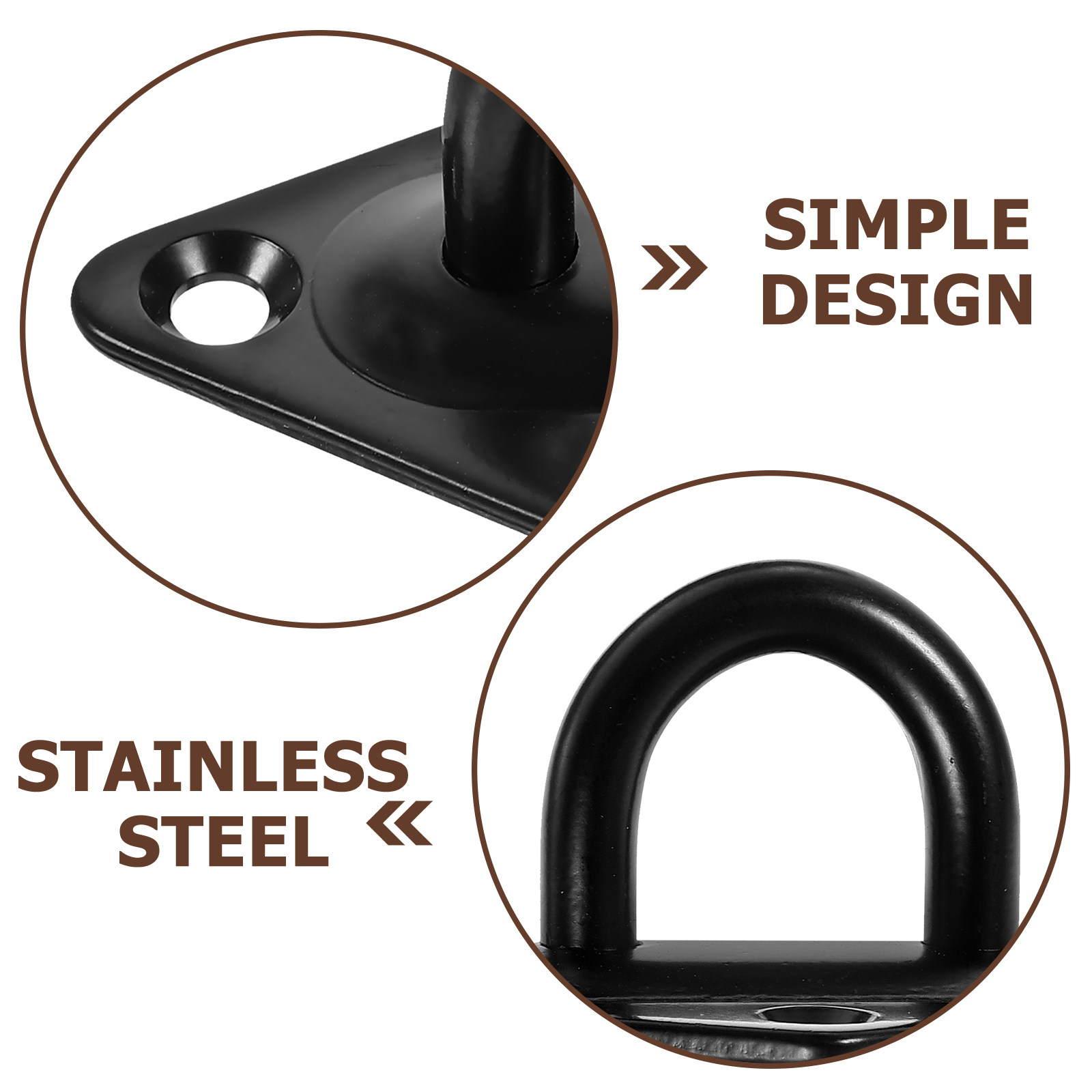 Stal nierdzewna 4 szt. Płytka  – Hook Eye Fastener recenzja i cena