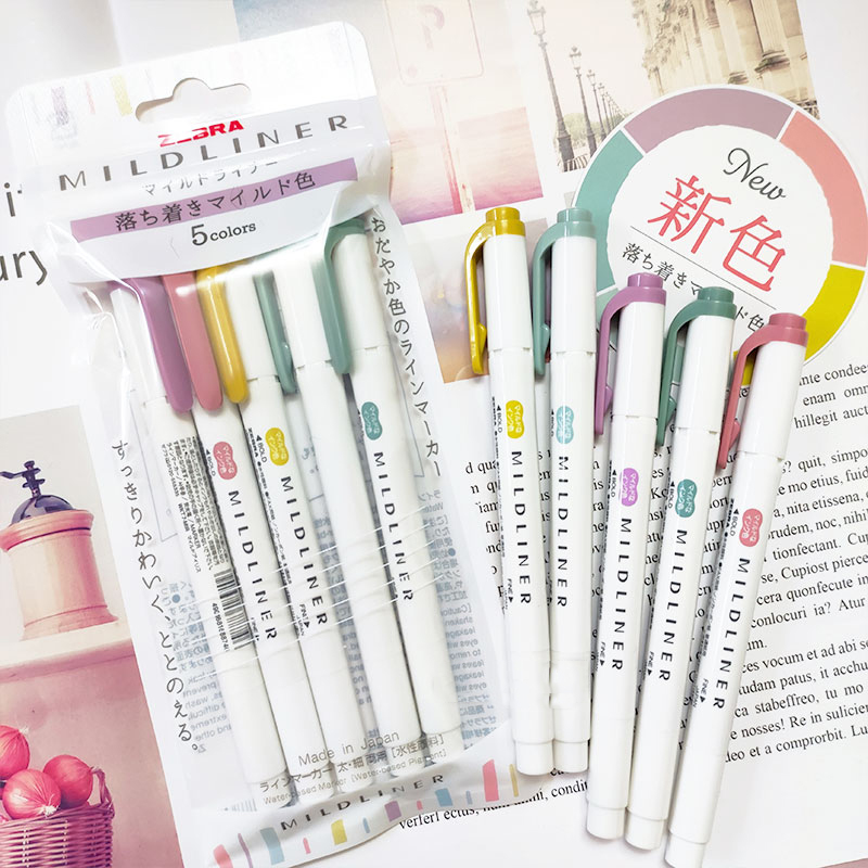 NOWE markery rozświetlacze zeb – Zebra Pen Mildliner recenzja i cena