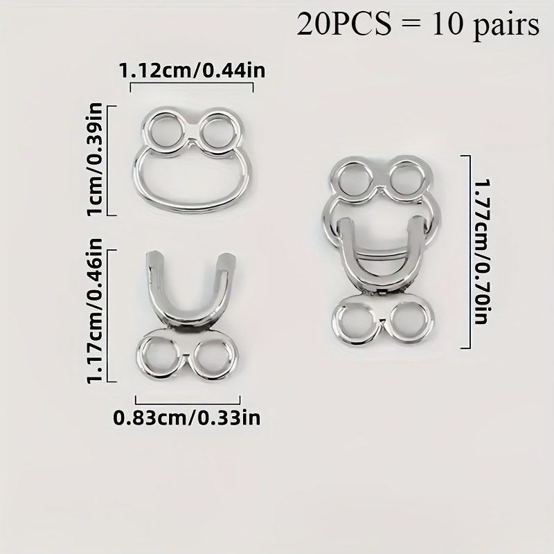 50 zestawów metalowych, niewid – Hook Eye Fastener recenzja i cena