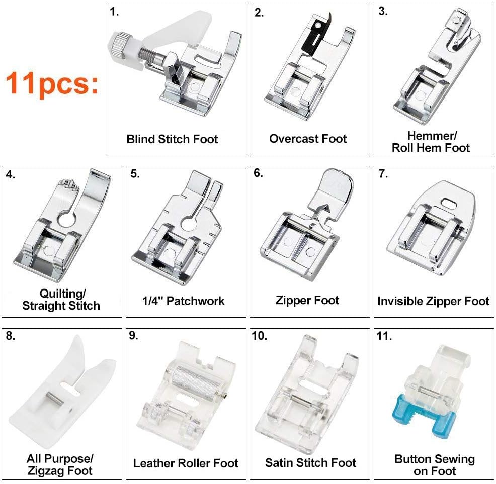Zestaw 11 stopek dociskowych - – Sewing Tt recenzja i cena